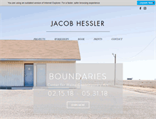 Tablet Screenshot of jacobhessler.com